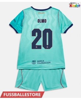 Günstige Barcelona Dani Olmo #20 3rd trikot Kinder 2026-27 Kurzarm (+ Kurze Hosen)